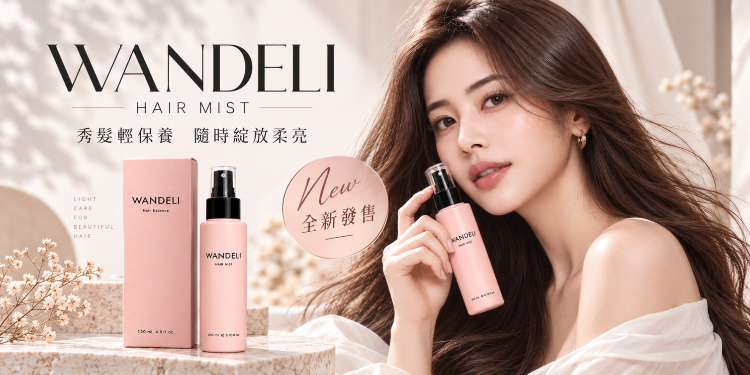 WANDELI 水光蛋白髮妝水｜全新發售・補水潤澤・柔順亮澤